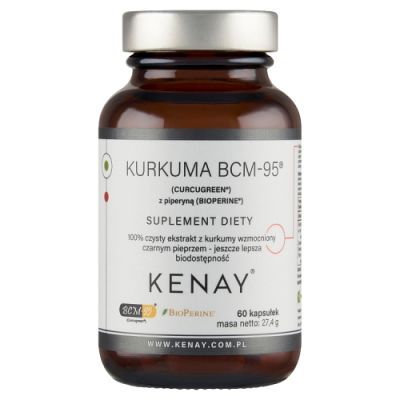 KENAY Kurkuma BCM-95 z piperyną 60 kapsułek