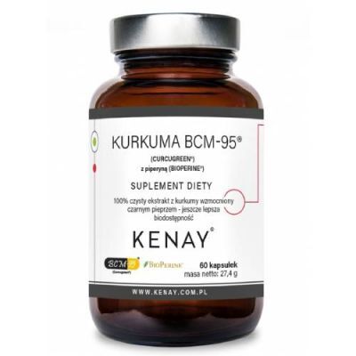 KENAY Kurkuma BCM-95 z piperyną 60 kapsułek