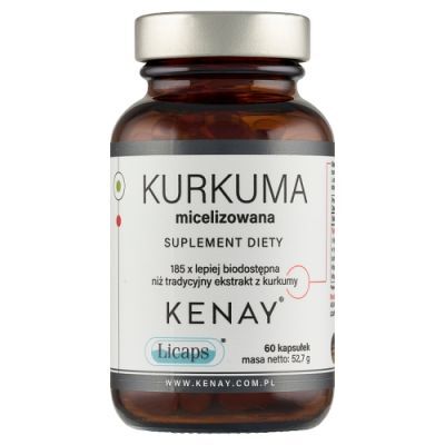 Kenay Kurkuma micelizowana, 60 kaps.