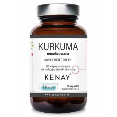 Kenay Kurkuma micelizowana, 60 kaps.
