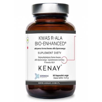KENAY Kwas R-ALA Bio-Enhanced® aktywna forma kwasu liponowego 60 kapsułek