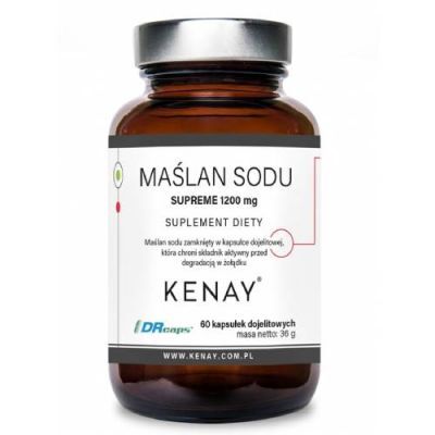 Kenay Maślan sodu Supreme 1200 mg, 60 kaps. dojelitowych