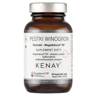 KENAY MegaNatural-BP Ekstrakt z pestek winogron, 60 kaps.