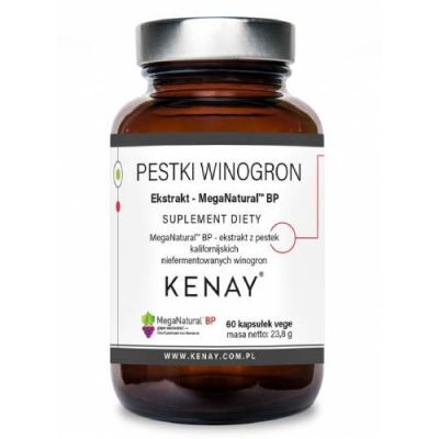 KENAY MegaNatural-BP Ekstrakt z pestek winogron, 60 kaps.