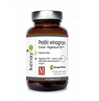 KENAY MegaNatural®-BP™ (ekstrakt z pestek winogron) 60 kapsułek