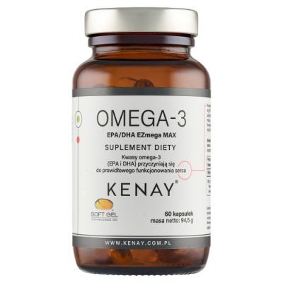 KENAY Omega-3 EPA/DHA EZmega MAX, 60 kaps.