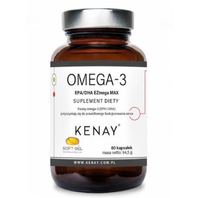 KENAY Omega-3 EPA/DHA EZmega MAX, 60 kaps.