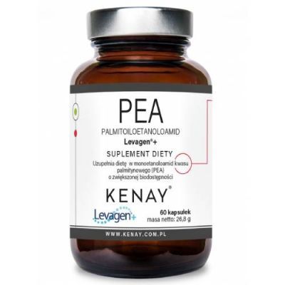 Kenay PEA Palmitoiloetanoloamid Levagen+, 60 kaps.
