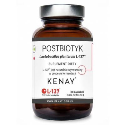 KENAY Postbiotyk Lactobacillus plantarum L-137, 60 kaps.