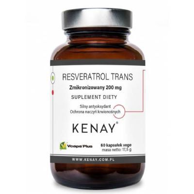 KENAY Resveratrol Trans, 60 kaps.