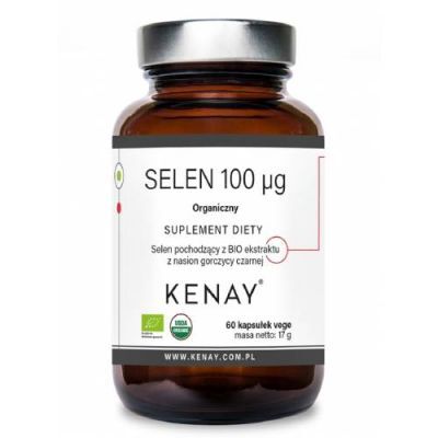 Kenay Selen 100 mcg Organiczny, 60 kaps.