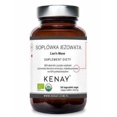KENAY Soplówka jeżowata Lion's Mane, 60 kaps.