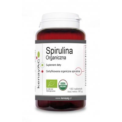 KENAY Spirulina organiczna 500 mg 180 tabletek