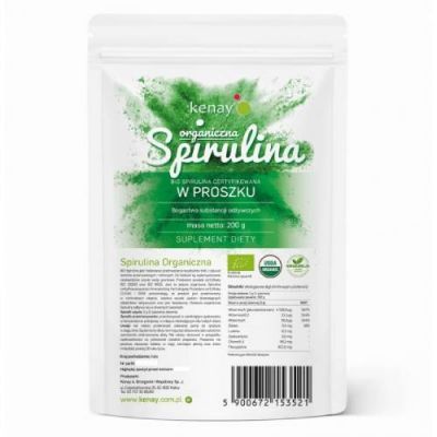 KENAY Spirulina organiczna w proszku, 200 g