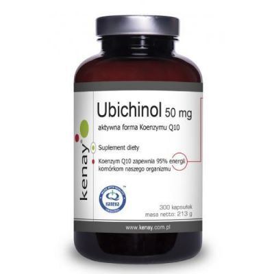 KENAY Ubichinol Koenzym Q10 50mg, 300 kapsułek KRÓTKA DATA 31.12.2024