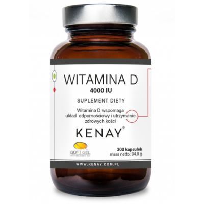 KENAY Witamina D 4000 IU, 300 kapsułek