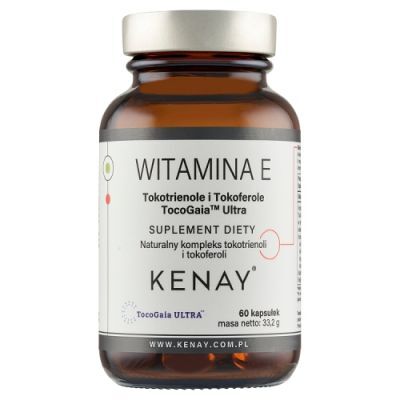 KENAY Witamina E tokotrienole i Tokoferole TocoGaia Ultra, 60 kaps.