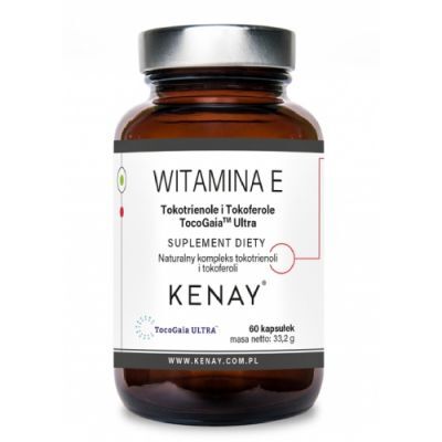 KENAY Witamina E tokotrienole i Tokoferole TocoGaia Ultra, 60 kaps.