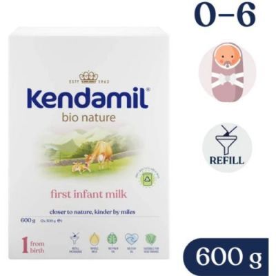 Kendamil BIO Nature 1 Mleko początkowe w proszku dla niemowląt od urodzenia, 600 g