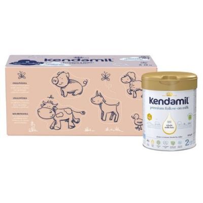 Kendamil Premium 2 HMO+ Mleko następne dla niemowląt po 6. miesiącu, zestaw kreatywny, 3x800g