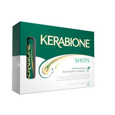 Kerabione Shots na wypadanie włosów do picia, 25 ml