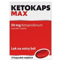 KETOKAPS MAX 50 mg 10 kapsułek