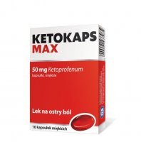 KETOKAPS MAX 50 mg 10 kapsułek