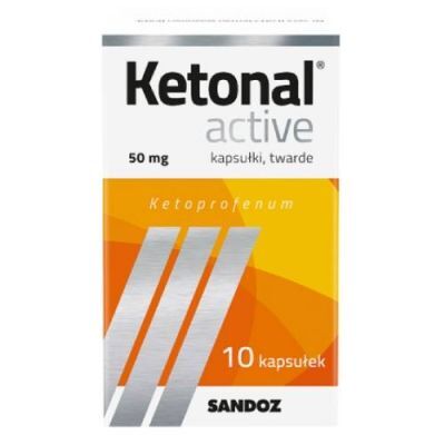 Ketonal Active kapsułki twarde 0,05 g, 10 kapsułek
