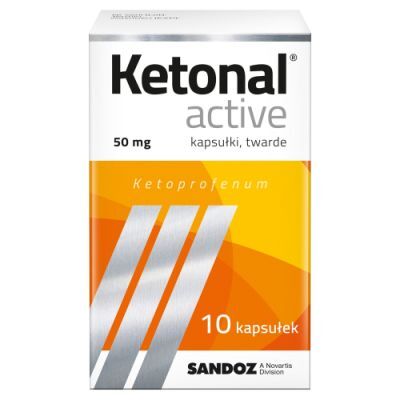 Ketonal Active kapsułki twarde 0,05 g, 10 kapsułek