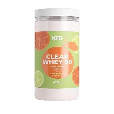 KFD Izolat Białka Clear Whey 90 smak pomarańcza-limonka, 420 g