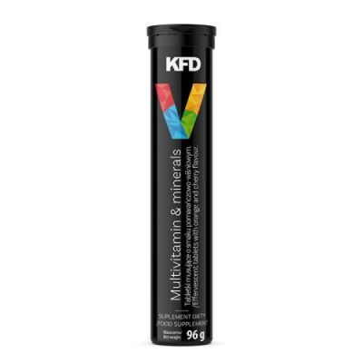 KFD Multivitamin & minerals Multiwitamina i minerały pomarańczowo-wiśniowe, 24 tabl. mus.