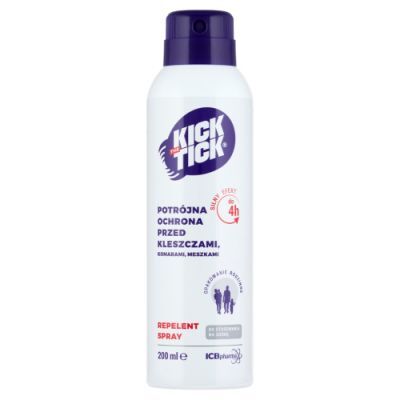 KICK THE TICK Max Repelent Plus ochrona przed kleszczami, komarami, meszkami 200 ml