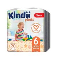 Kindii Pants Junior Extra Pieluchomajtki rozmiar 6, 15+kg, 20 sztuk