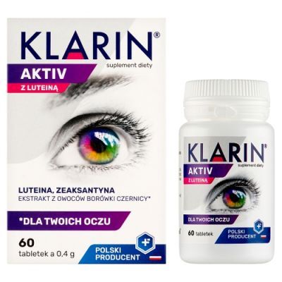 KLARIN AKTIV Z LUTEINĄ 60 tabletek