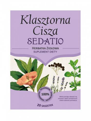 KLASZTORNA CISZA SEDATIO Herbatka ziołowa 20 x 5 g