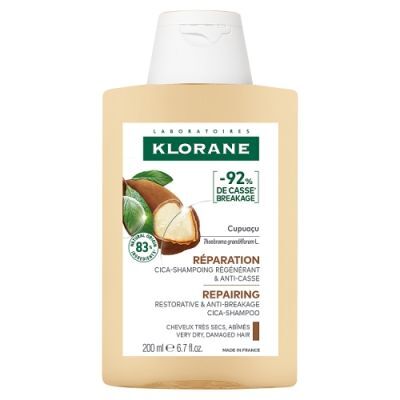 Klorane Szampon regenerujący z Cupuacu do włosów suchych i zniszczonych, 200 ml