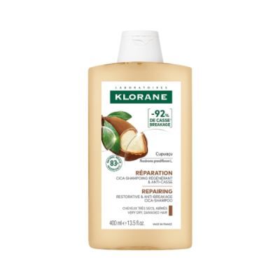 Klorane Szampon regenerujący z Cupuacu do włosów suchych i zniszczonych, 400 ml