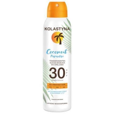 Kolastyna Coconut Paradise Sucha mgiełka ochronna do ciała SPF30, 150 ml