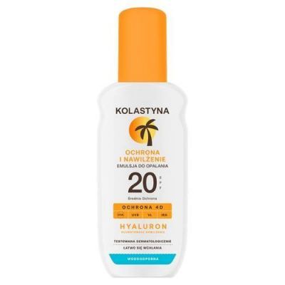 KOLASTYNA Hyaluron Ochrona i Nawilżenie Emulsja do opalania SPF20 spray, 150 ml