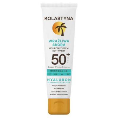KOLASTYNA Ochronny krem do twarzy skóra wrażliwa SPF 50+, 50 ml