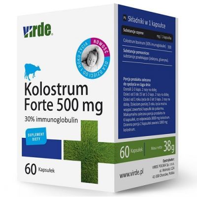 KOLOSTRUM FORTE 500 mg 60 kapsułek VIRDE