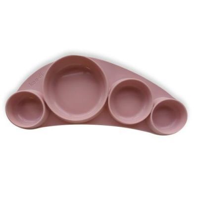 KOO-DI Silikonowy talerz Tiny Tapas Powder Pink