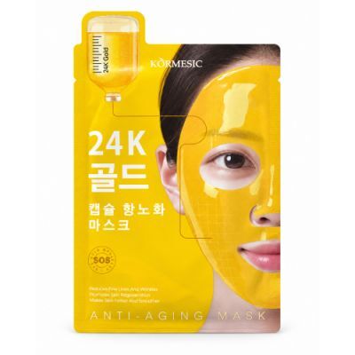Kormesic 24K Gold Capsule Anti-Aging Hydrożelowa maseczka do twarzy ze złotem i kolagenem, 35 ml