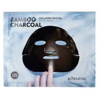 Kormesic Bamboo Charcoal Collagen Crystal Hydrożelowa maska do twarzy z węglem bambusowym, 60 g
