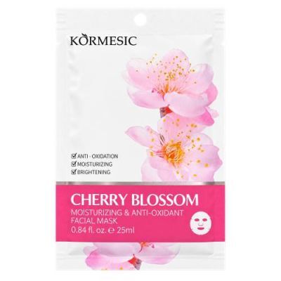 Kormesic Cherry Blossom Rozjaśniająca i nawilżająca maseczka do twarzy, 25 ml
