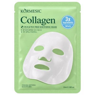 Kormesic Hydrożelowa kolagenowa maseczka do twarzy Wąkrotka Azjatycka & Drzewo Herbaciane, 35 ml