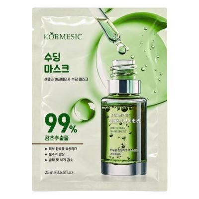 Kormesic Korean Beauty Centella Asiatica Maseczka do twarzy w płachcie z CICA, 25 ml