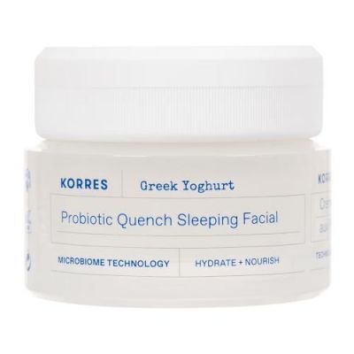 KORRES Greek Yoghurt Probiotic Quench Sleeping Facial Ultranawilżający krem na noc, 40ml