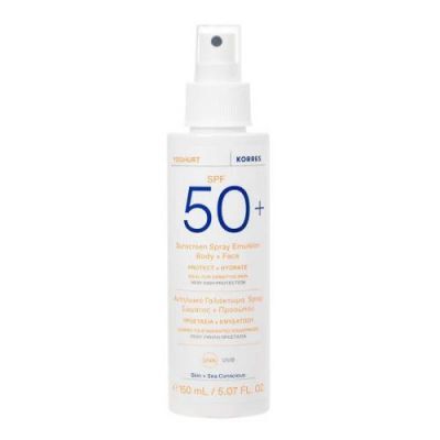 Korres Yoghurt Emulsja ochronna do ciała i twarzy SPF50+ w sprayu, 150 ml