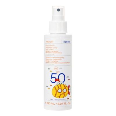 KORRES YOGHURT Kids Emulsja ochronna do ciała i twarzy w sprayu SPF50, 150ml